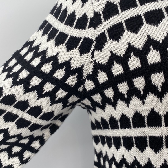 Talbots Black Cream Button Mock Turtleneck Sweater 1X - Picture 6 of 11